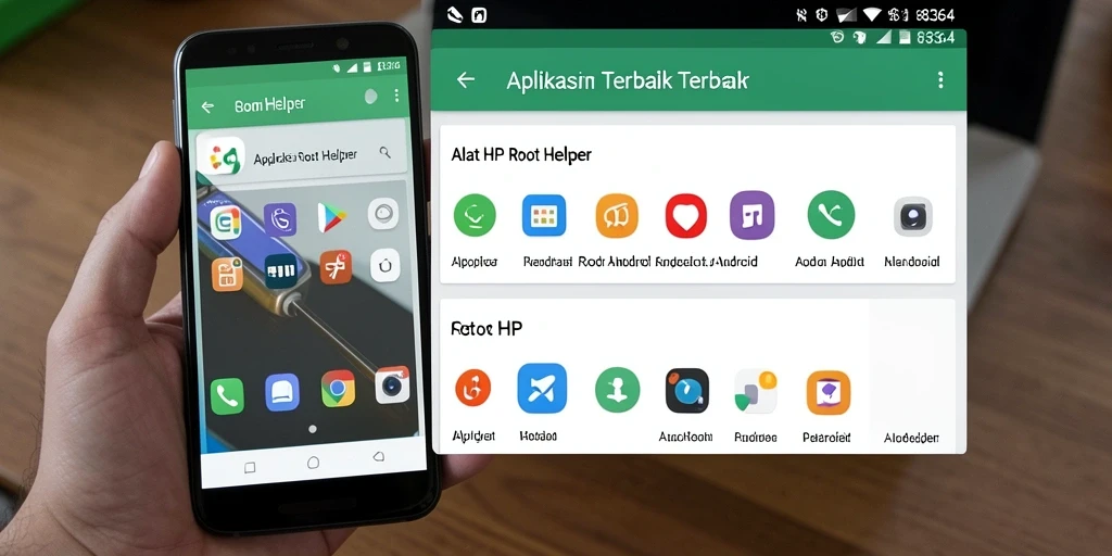 Antarmuka aplikasi 8364 yang intuitif untuk pengelolaan root.
