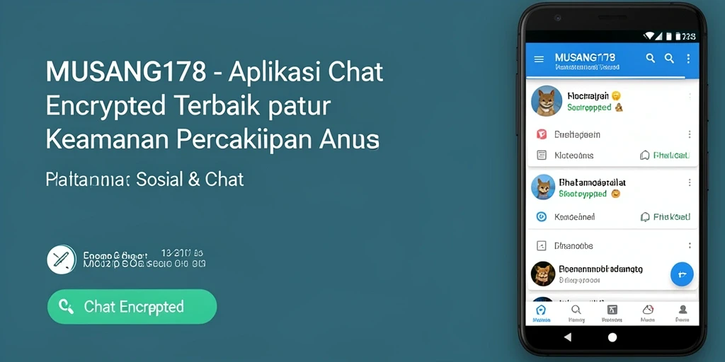 Tampilan antarmuka <strong>MUSANG178</strong> yang sederhana dan modern untuk Chat Encrypted.